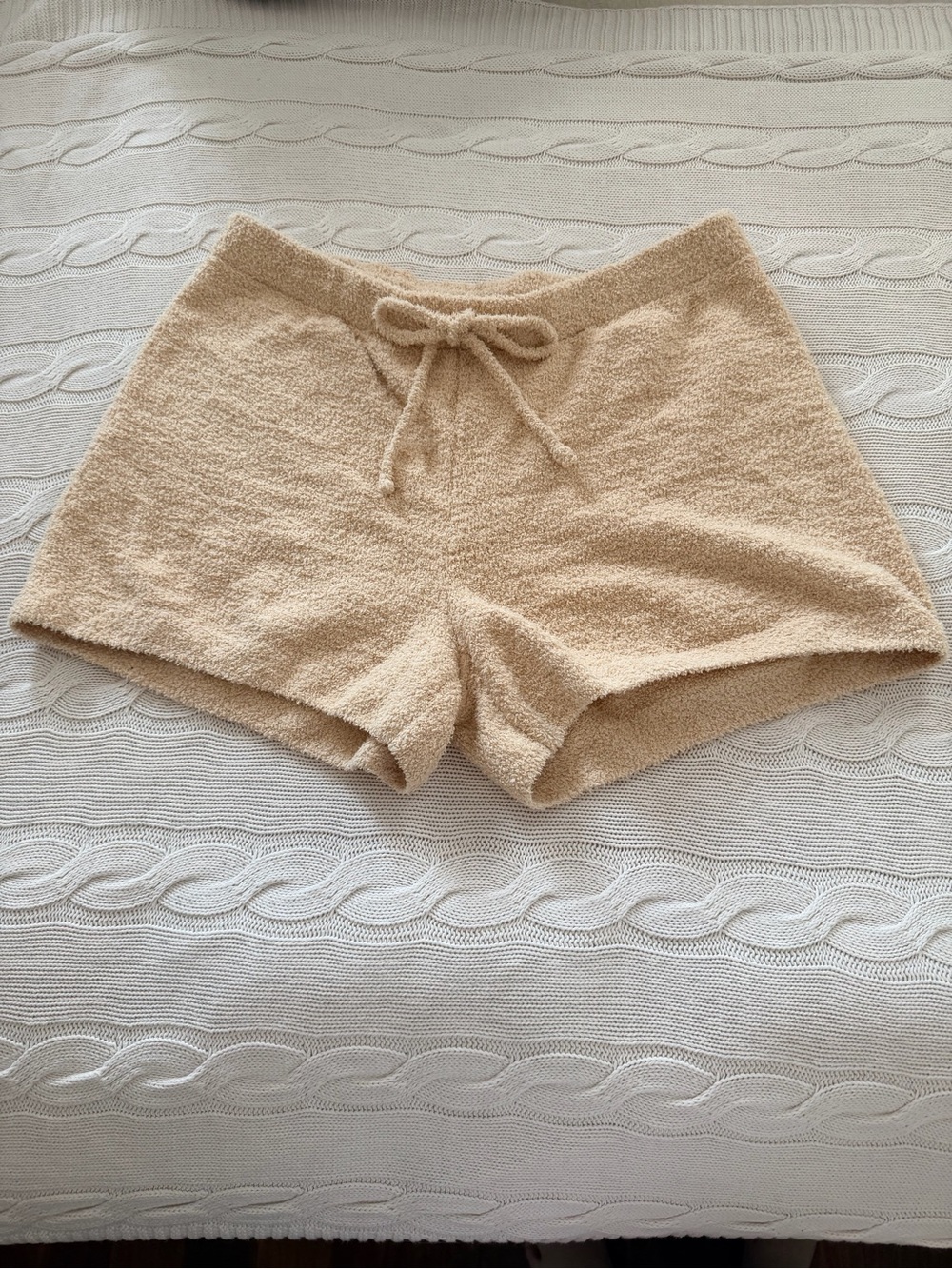 Uniqlo Soft Fluffy Beige Shorts Size XL